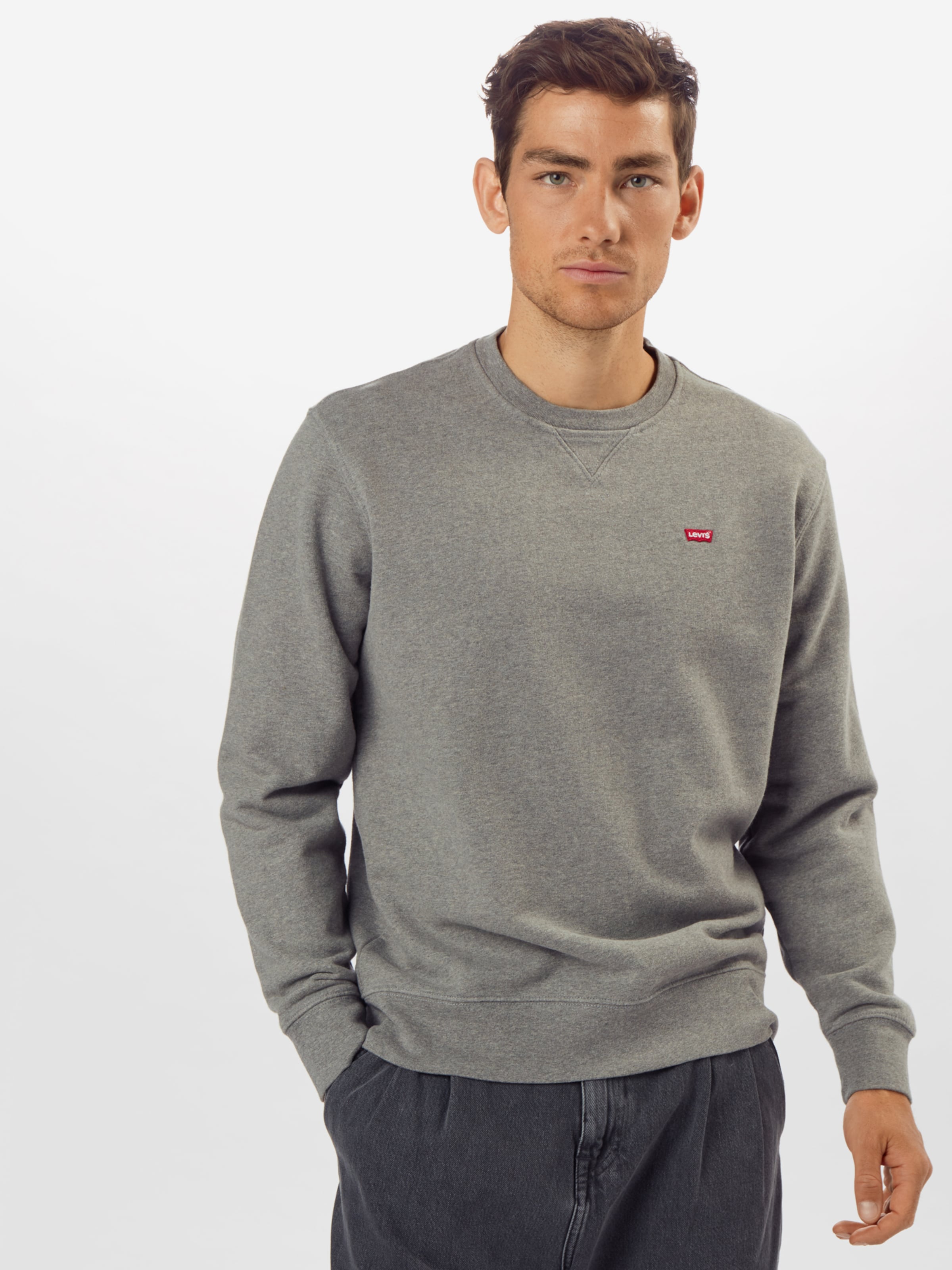 LEVI'S  Свитшот Regular fit 'Original Housemark Crewneck Sweatshirt' в темно-сером цвете — фото 2