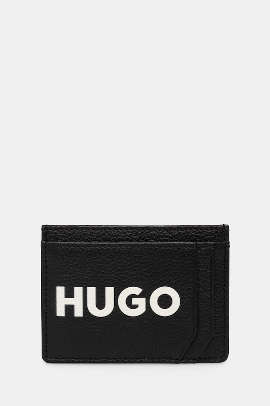 

Кожаный чехол для карт Hugo, черный