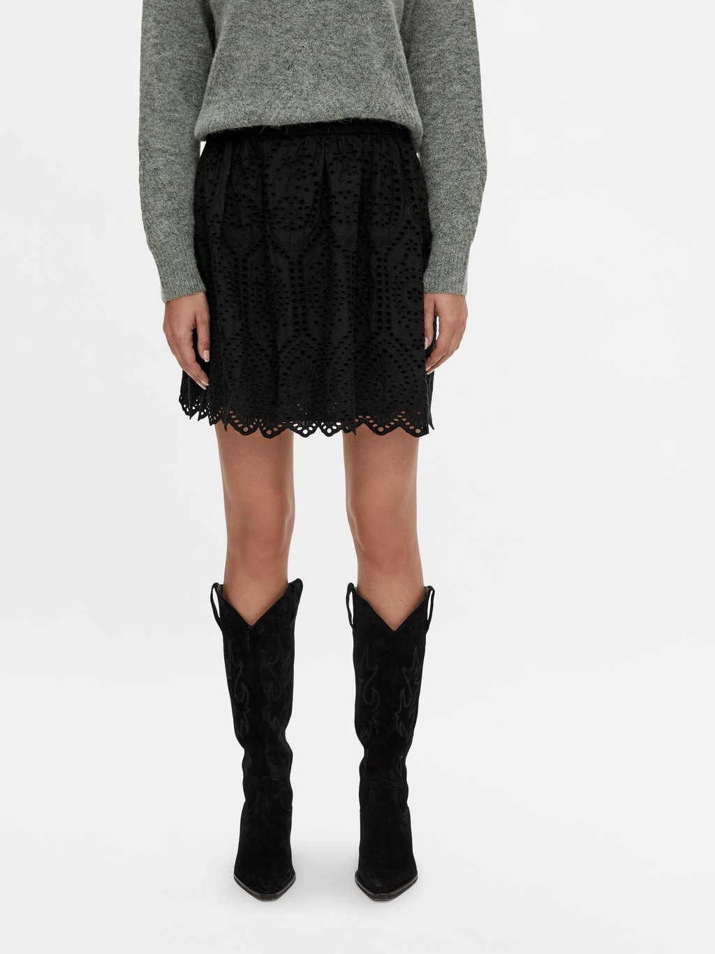 

Мини-юбка HOLI MINI SKIRT YAS, черный