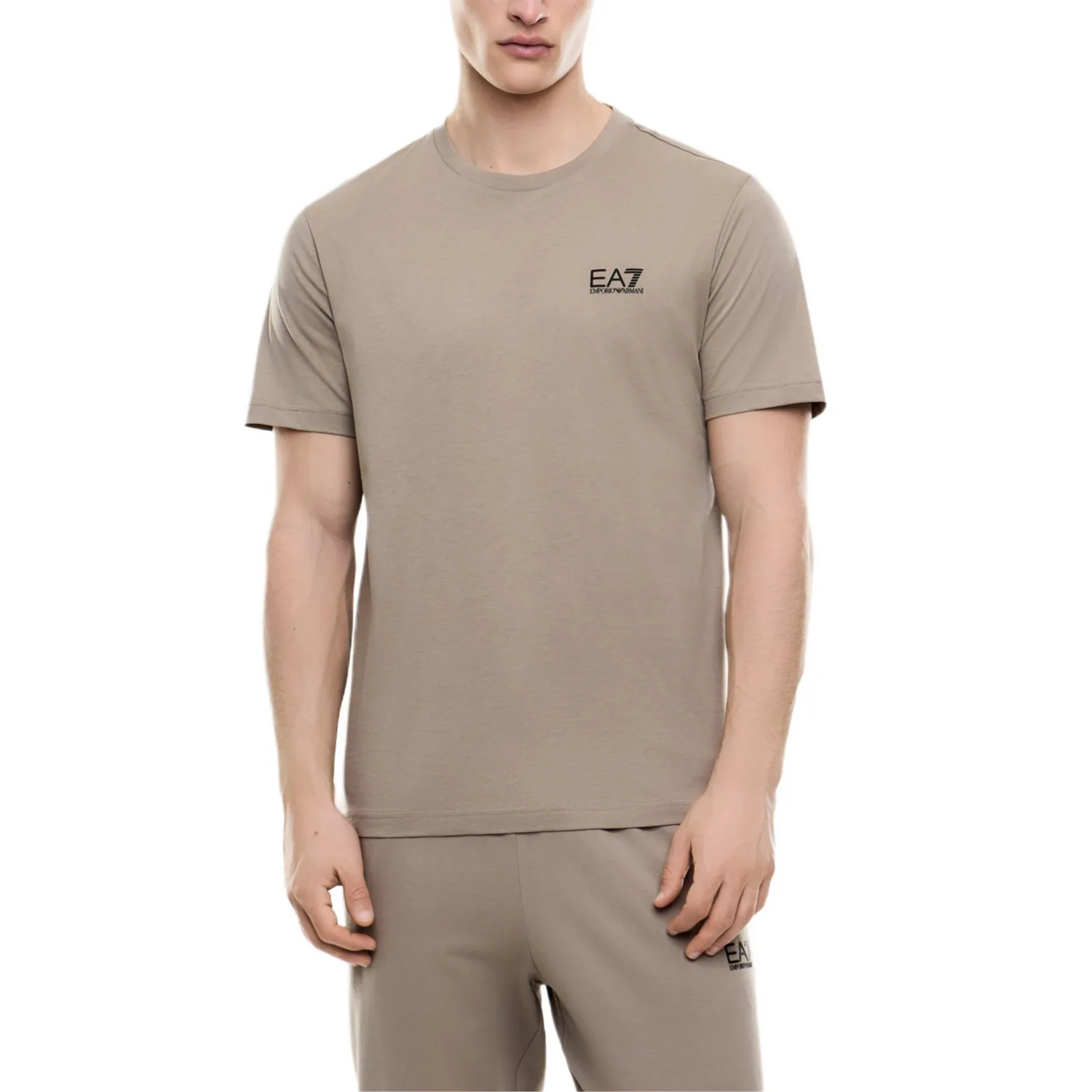 Футболка EA7 мужская EMPORIO ARMANI, светло-коричневый — фото 3