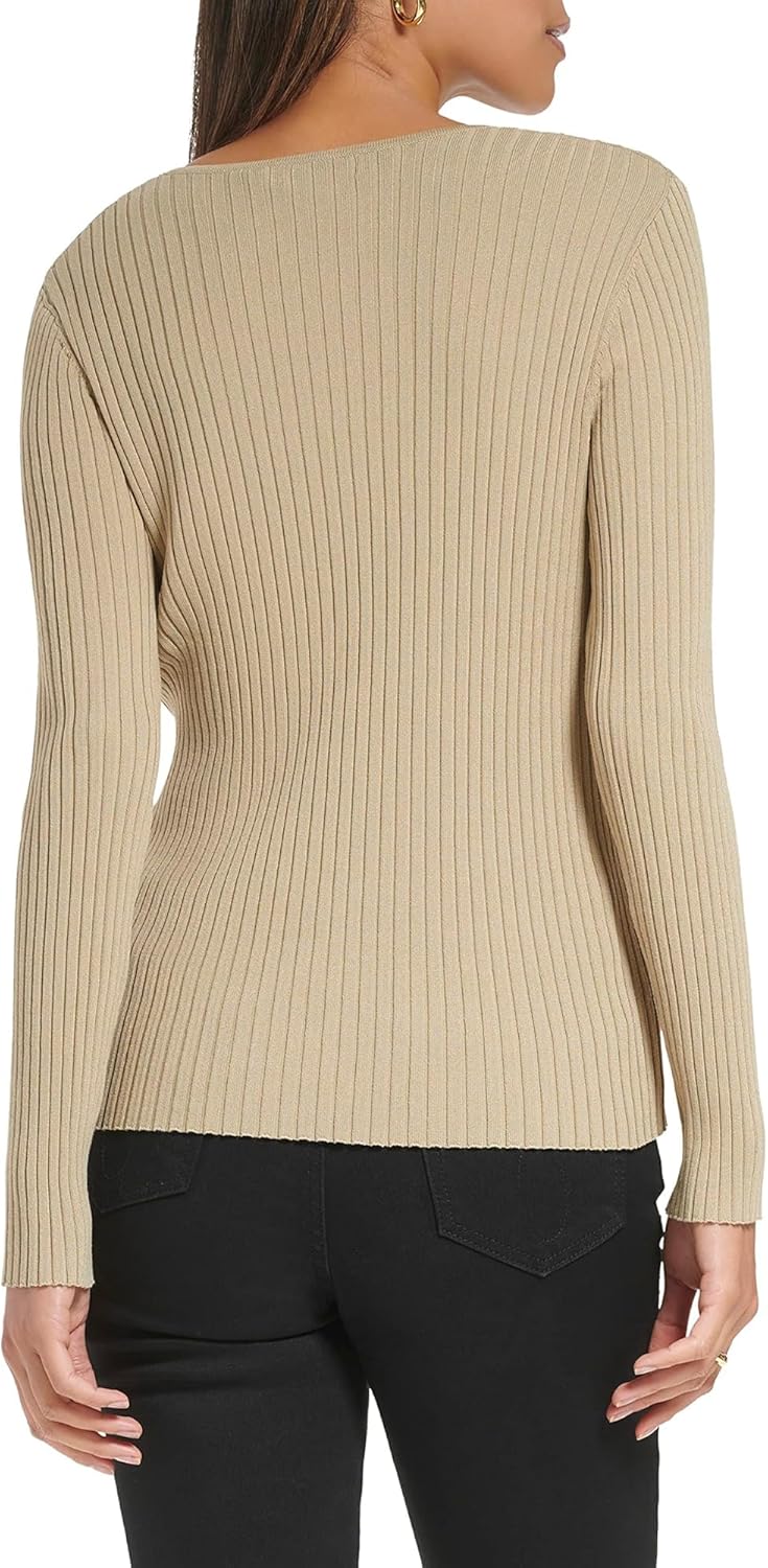 Calvin Klein Rib Knot Neck с замочной скважиной, Chai — фото 3