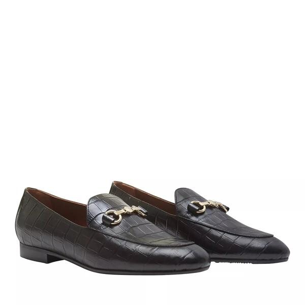 

Лоферы vendôme fleur calfskin leather loafers croco Isabel Bernard, черный