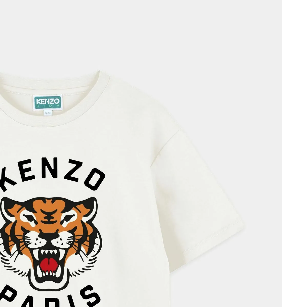 Футболка с короткими рукавами Kenzo Kids, белый — фото 3
