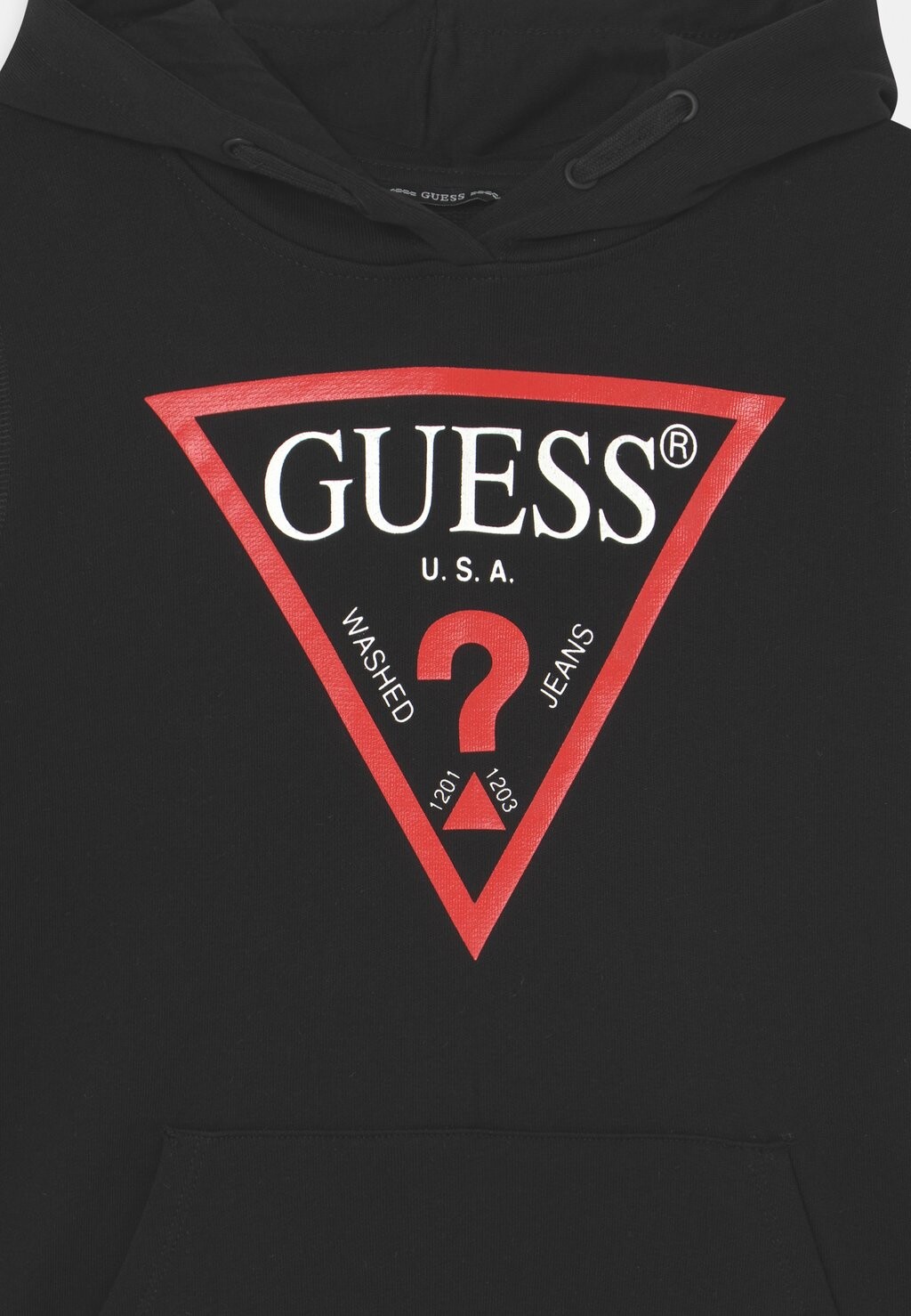 Толстовка JUNIOR HOODED CORE Guess, цвет jet black — фото 3