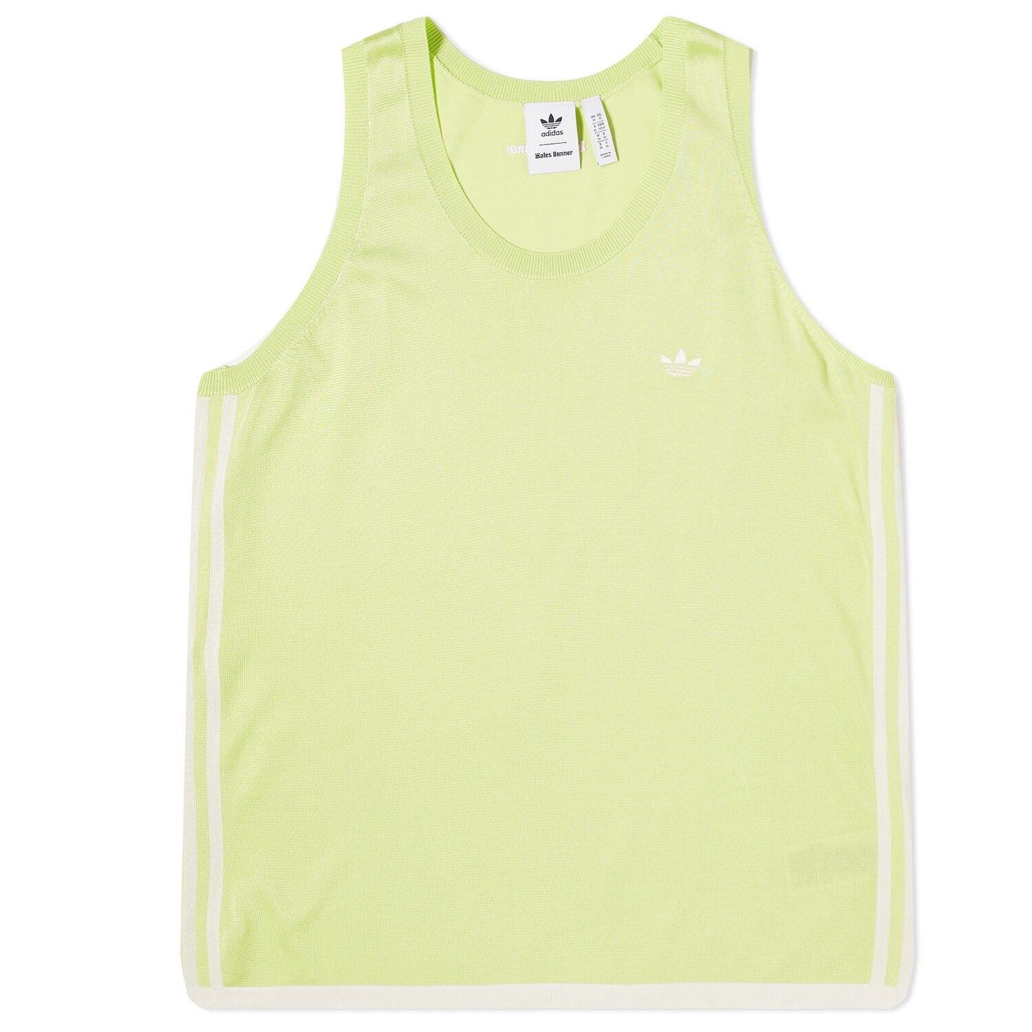 

Футболка Adidas X Wales Bonner Knit Vest, цвет Semi Frozen Yellow & Chalk White