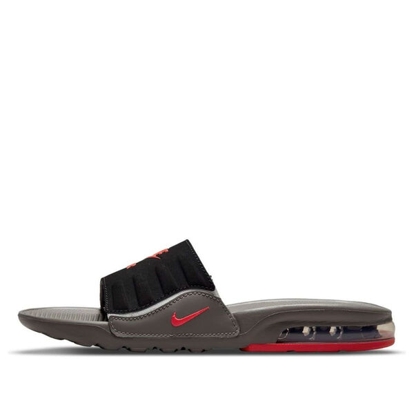 

Тапочки air max camden slide 'flat pewter siren red' Nike, серый