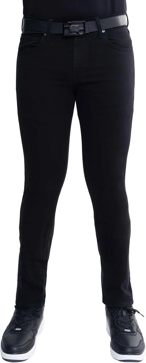 

PAVI ITALY мужские черные джинсы Slim Fit Stretch Denim