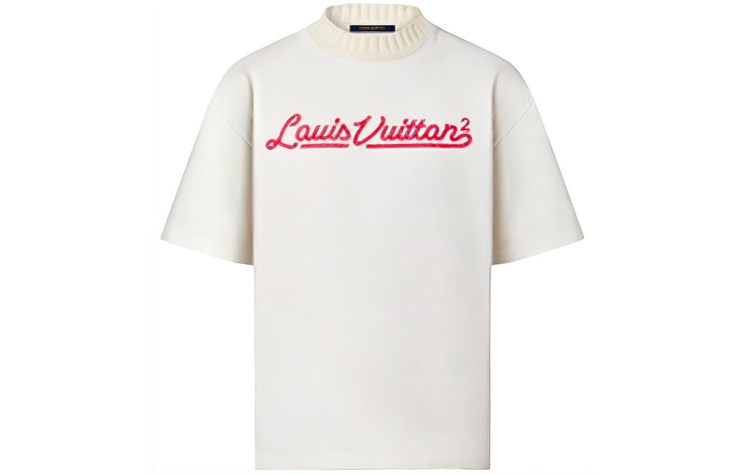 

Новые квартальные продукты LV T-shirt Men Louis Vuitton, белый