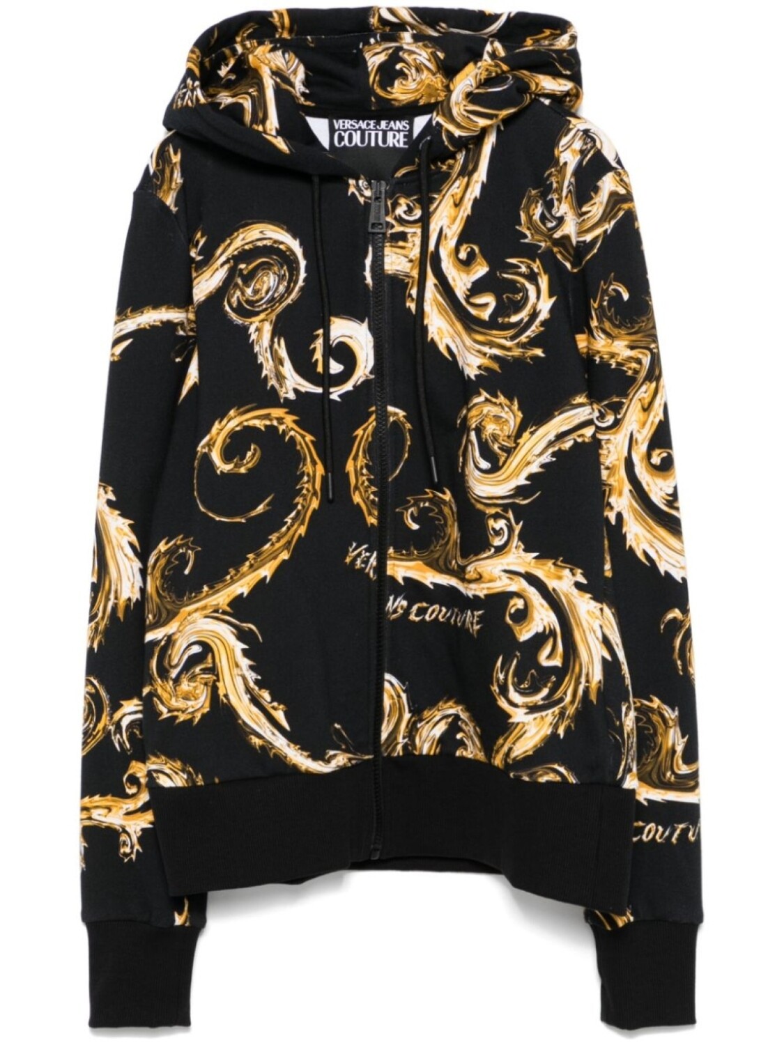 

Versace Jeans Couture худи с принтом Barocco, черный