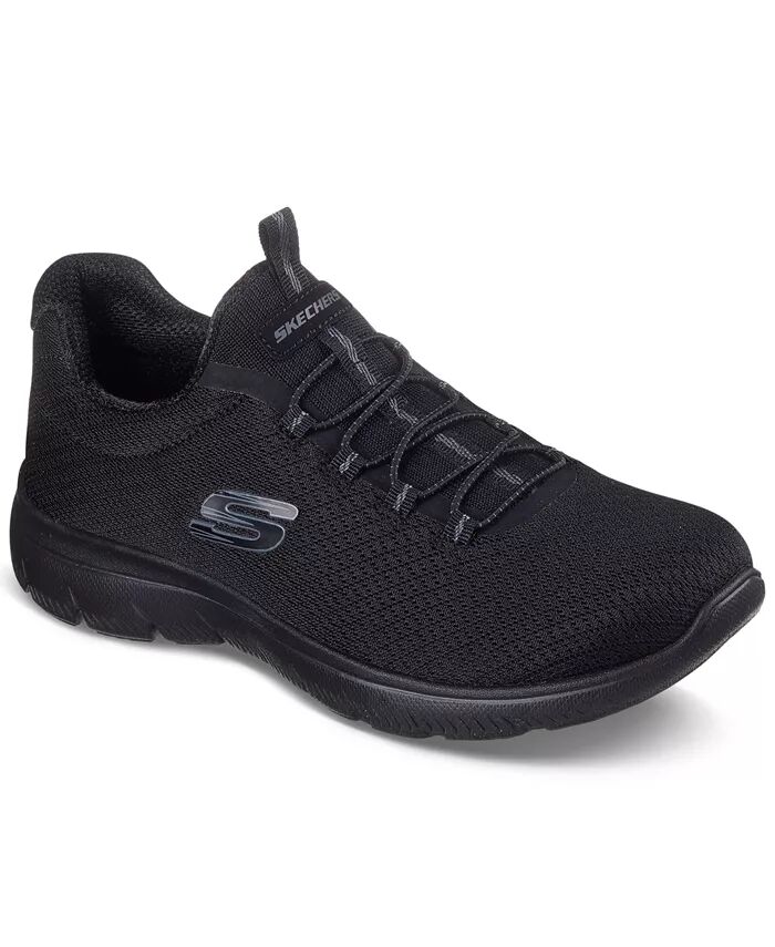 Женские кроссовки: кроссовки Summits Wide Width Walking от Finish Line Skechers, черный