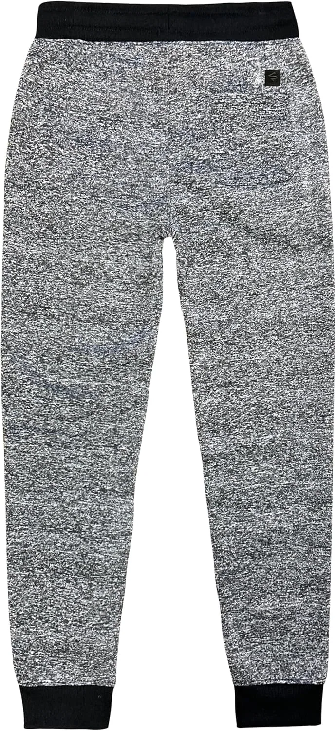 Спортивные брюки Southpole для мальчиков из флиса Active Basic, Marled Black(New/Logo Patch) — фото 2