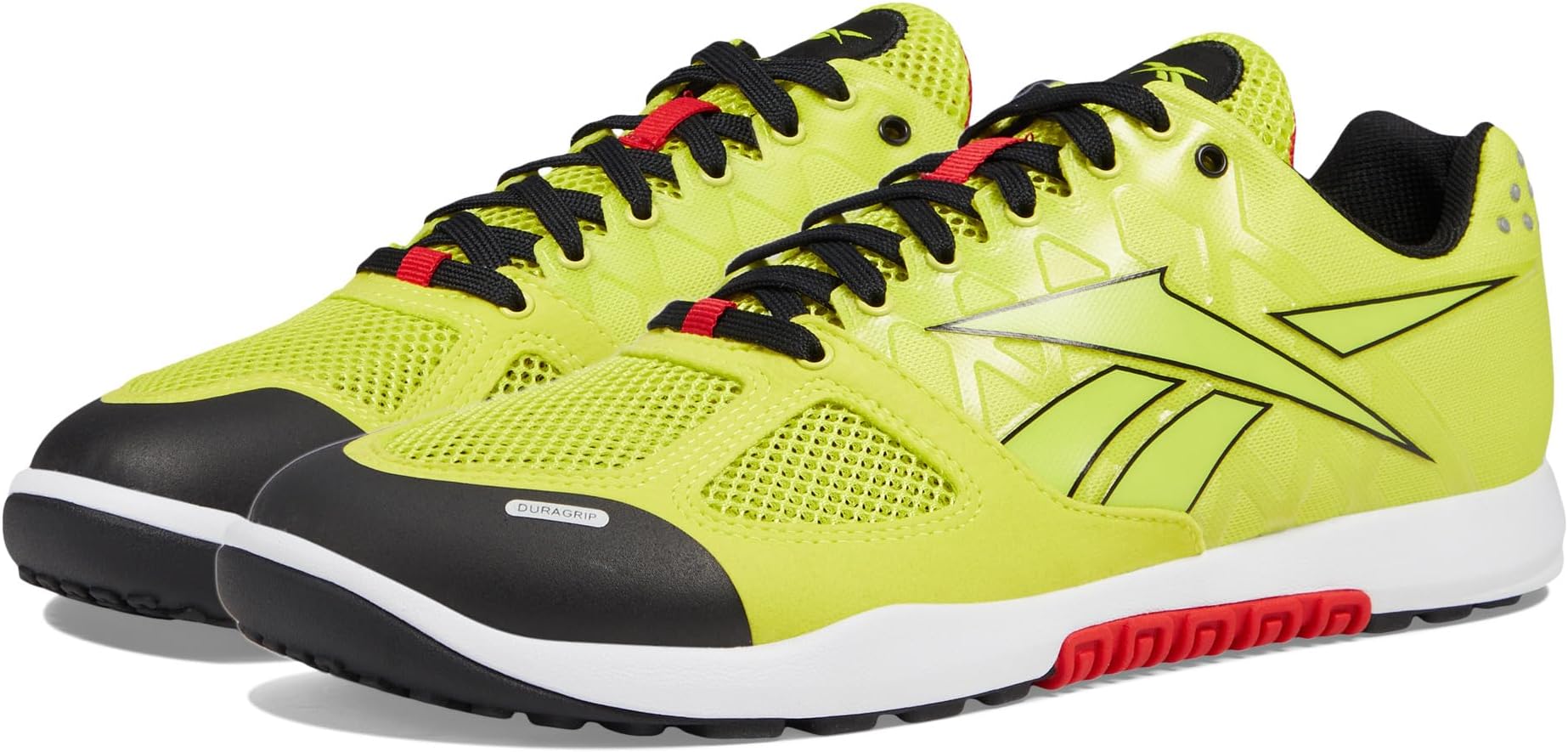 

Кроссовки Reebok Nano 2.0, цвет Hyper Green/Vector Red/Black