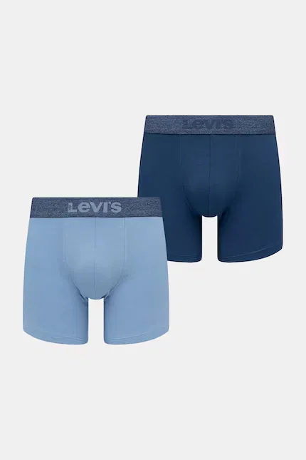 Боксеры из мягкого хлопка 3 шт Levi's, синий
