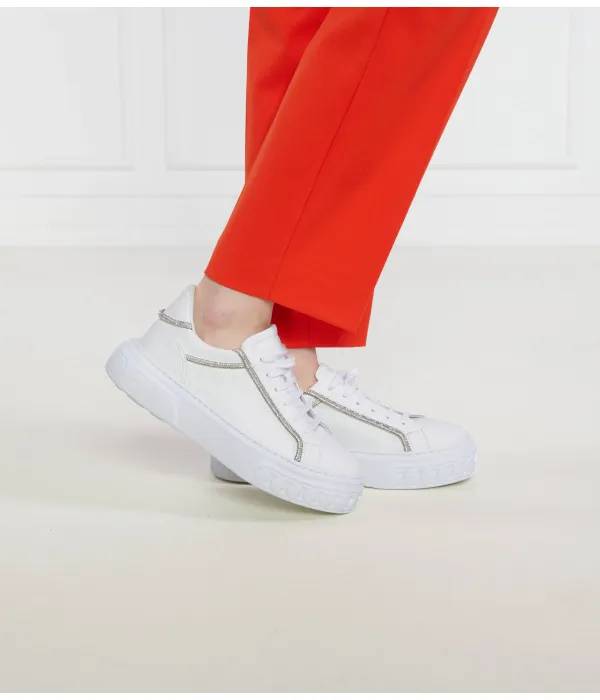 Спортивные кожаные ботинки для бездорожья Casadei, белый — фото 2