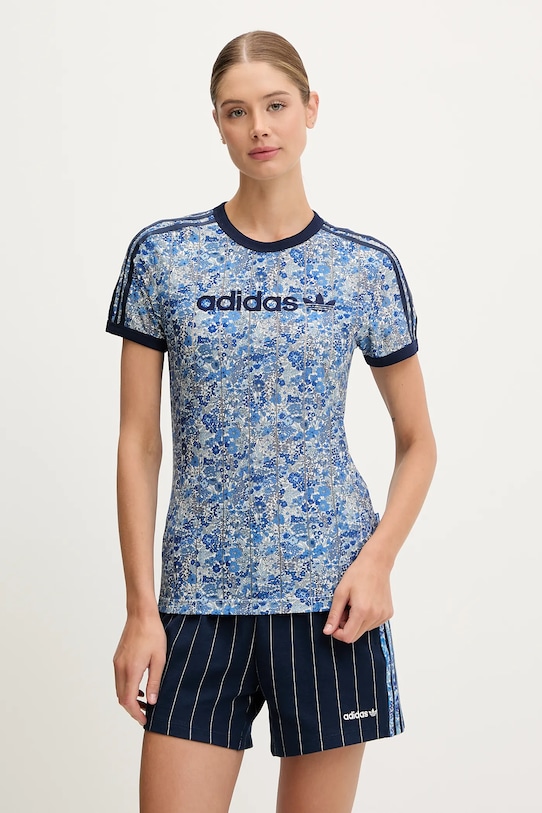 

Футболка Liberty Adidas Originals, темно-синий