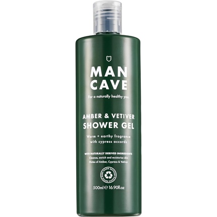 

Мужской гель для душа Amber Vetiver 500 мл. Гель для душа с натуральными ингредиентами Mancave