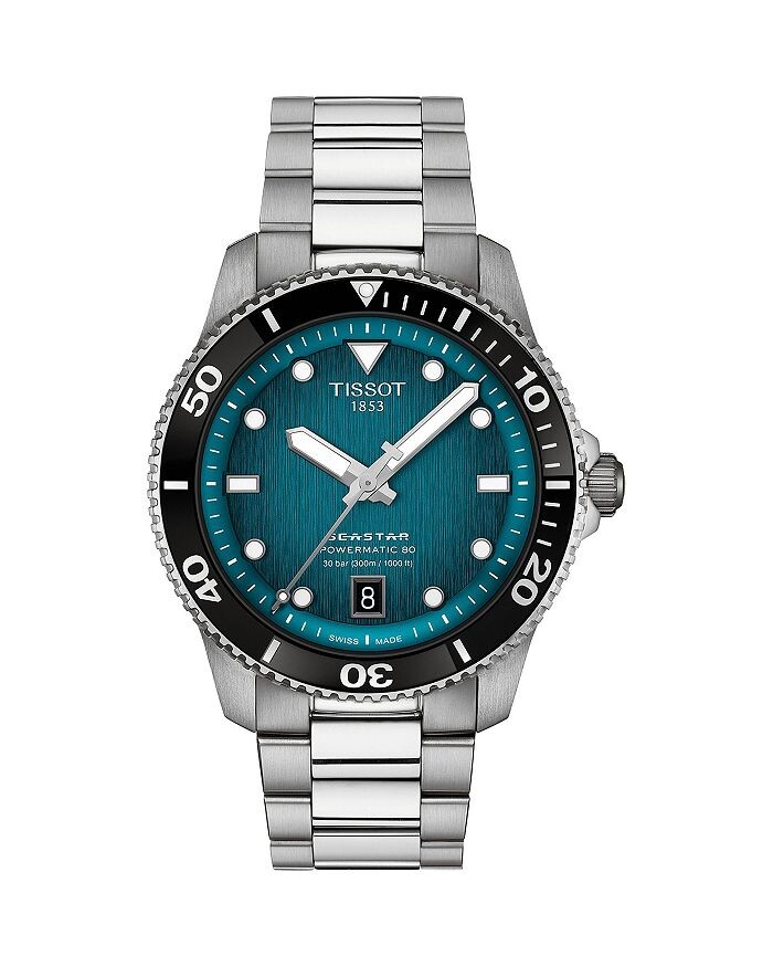 

Часы Tissot Seastar 1000 Powermatic 80, 40 мм, синий