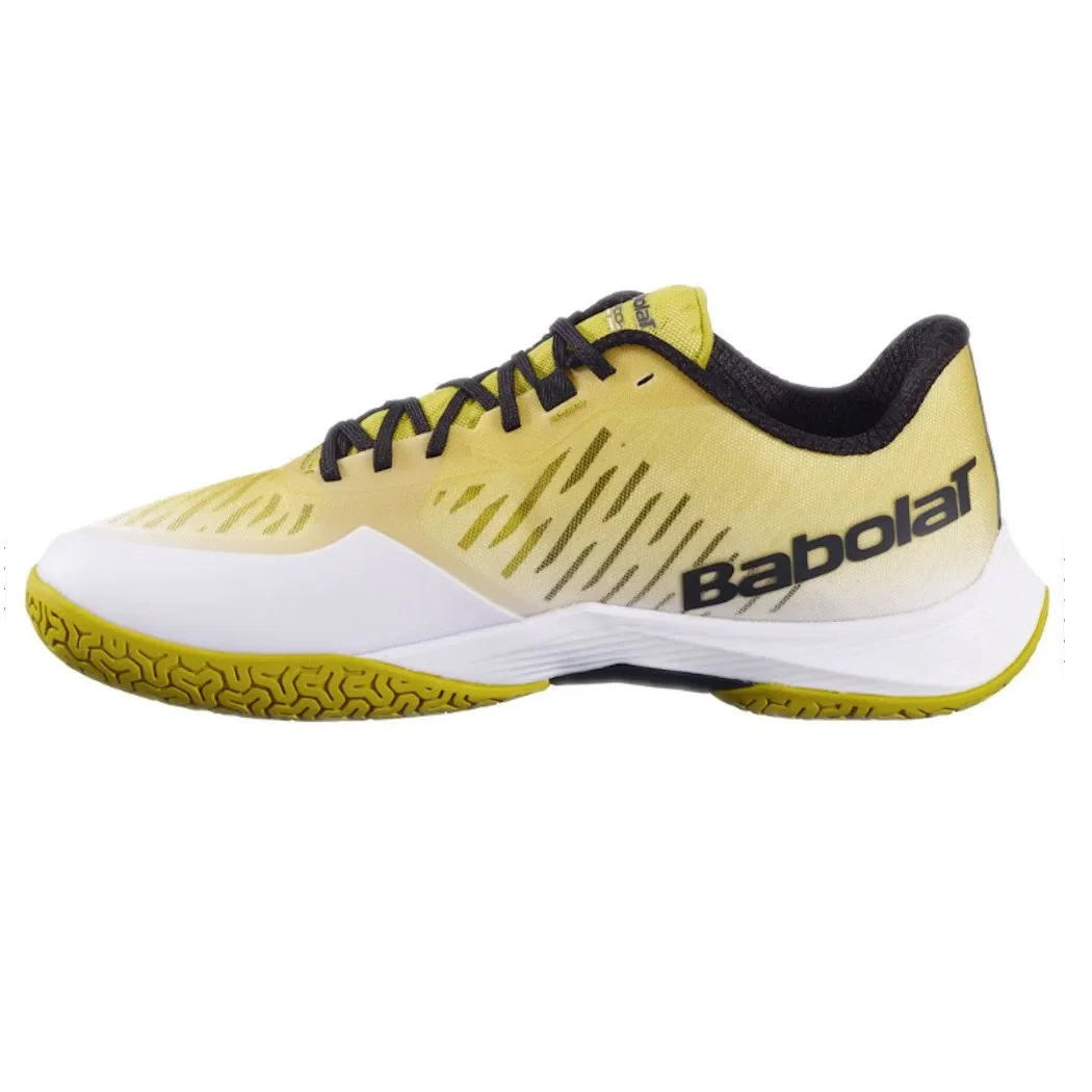 Мужские кроссовки для бадминтона «Shadow Tour 5» от Babolat, White X Gold — фото 3