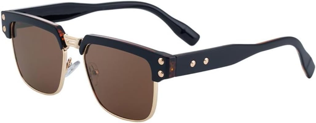 

Мужские солнцезащитные очки в стиле стимпанк, роскошные, винтажные, в стиле панк, металлические, для активного отдыха, с защитой от УФ-излучения UV400, для вождения UATXTAU, C5blackbrown