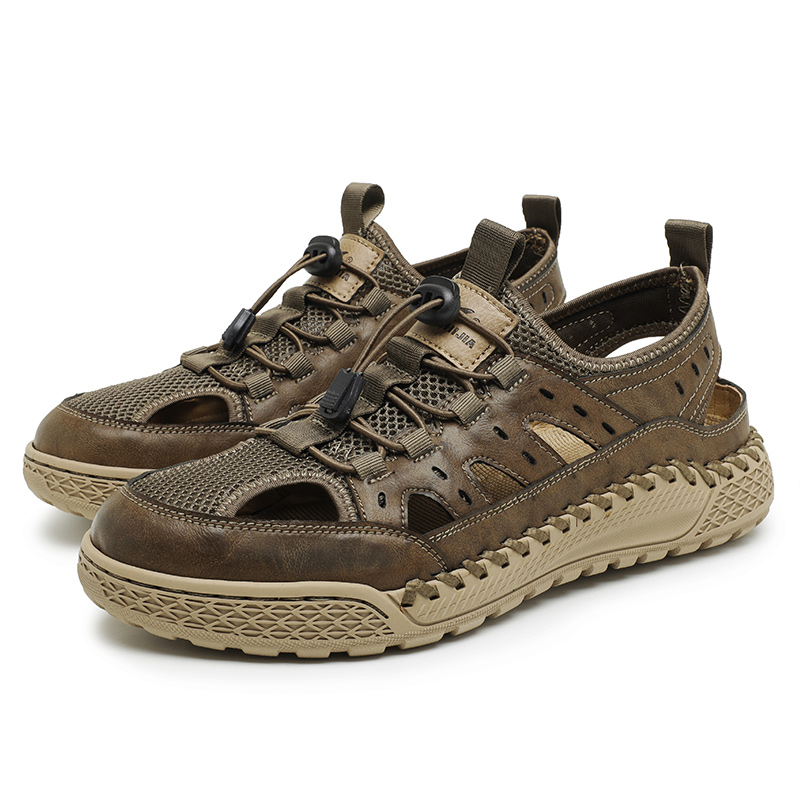 G.N.SHIJIA Мужские пляжные сандалии цвета хаки, цвет Khaki — фото 2