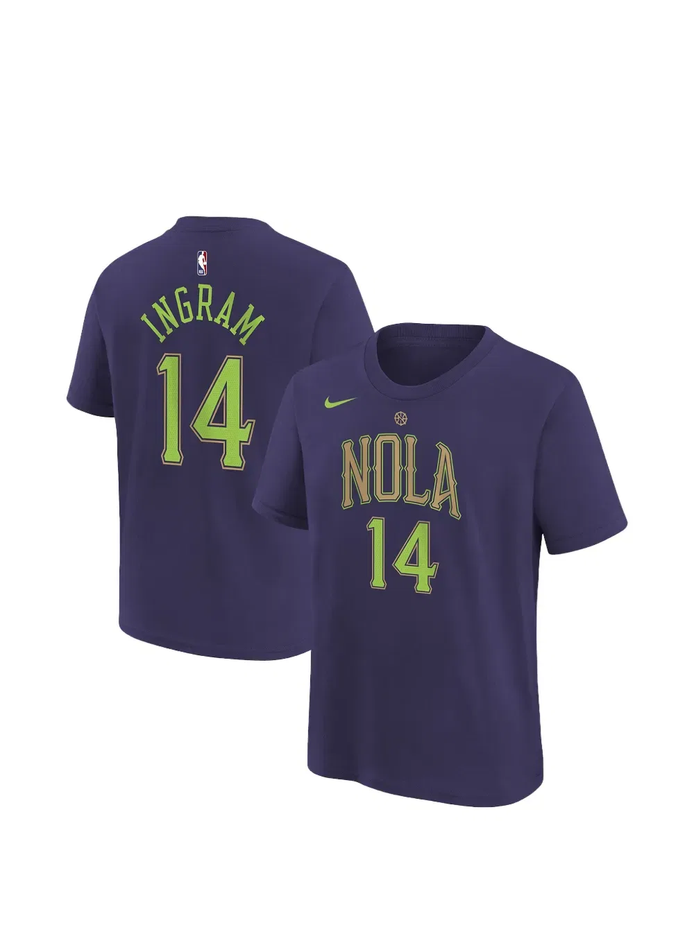 Футболка NBA Pelicans Ingram 24/25 City Edition Nike Kids, фиолетовый
