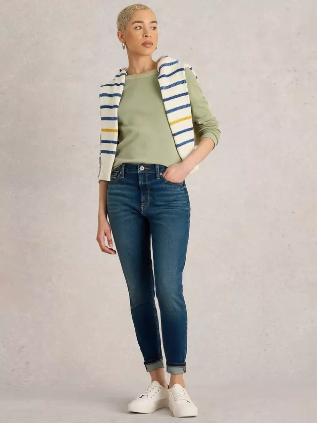 

Джинсы White Stuff Holly Organic Cotton Blend Skinny, цвет mid/blue