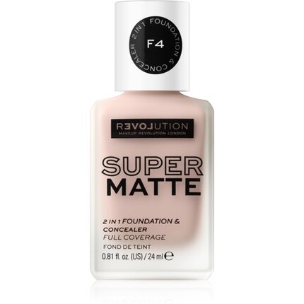 

Revolution Relove Super Matte Тональный крем-консилер 2 в 1 F4 24 мл