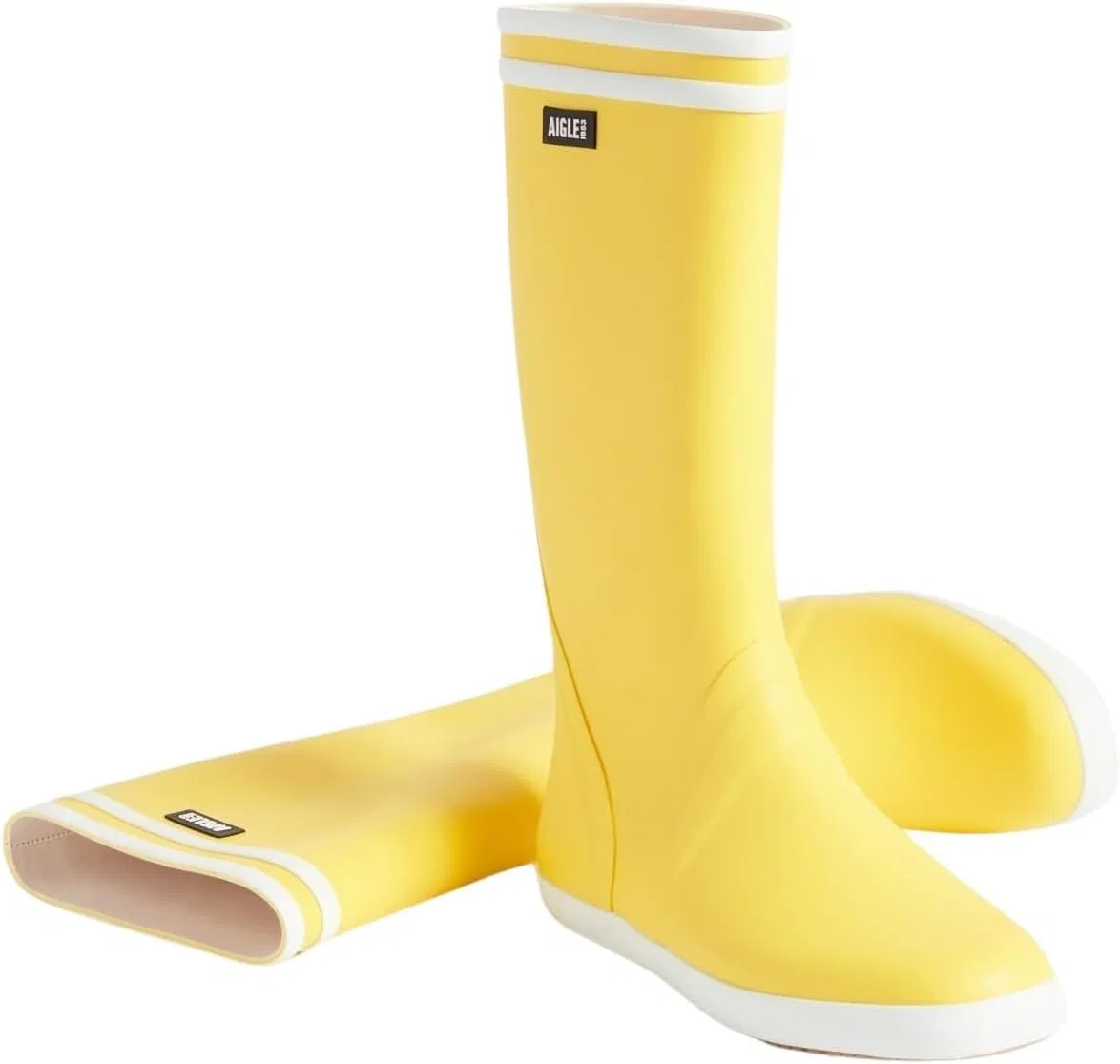 Резиновые ботинки Aigle Goeland 2 для мужчин, Yellow White 2