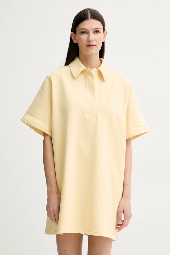 

Хлопковое платье Kennedi Stand Studio, желтый