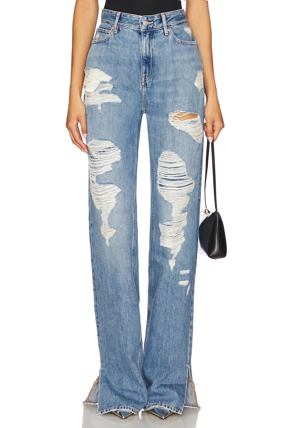 

Джинсы с потертостями Khloe от Good American, indigo714
