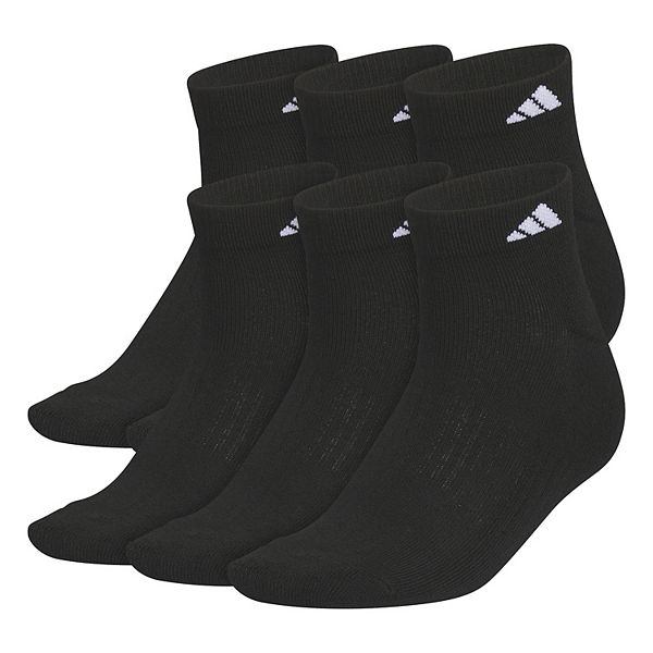 

Женские носки классические низкие с мягкой подушкой, 6 пар Adidas, Black White