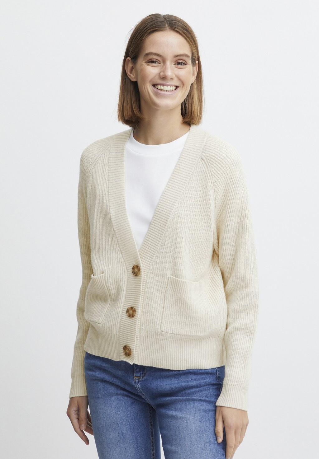 

Кардиган b.young MILO VNECK, цвет birch melange