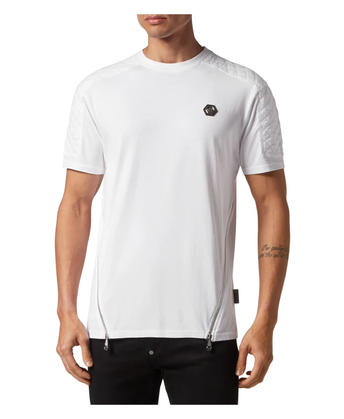 

Футболка с круглым вырезом и изображением змеи SS Philipp Plein, белый