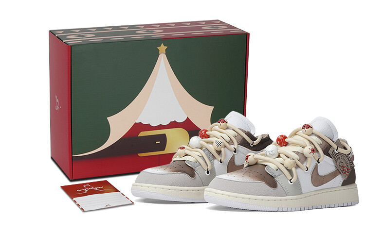 

Jordan Air Jordan 1 винтажные баскетбольные кроссовки женские, Brown Gray