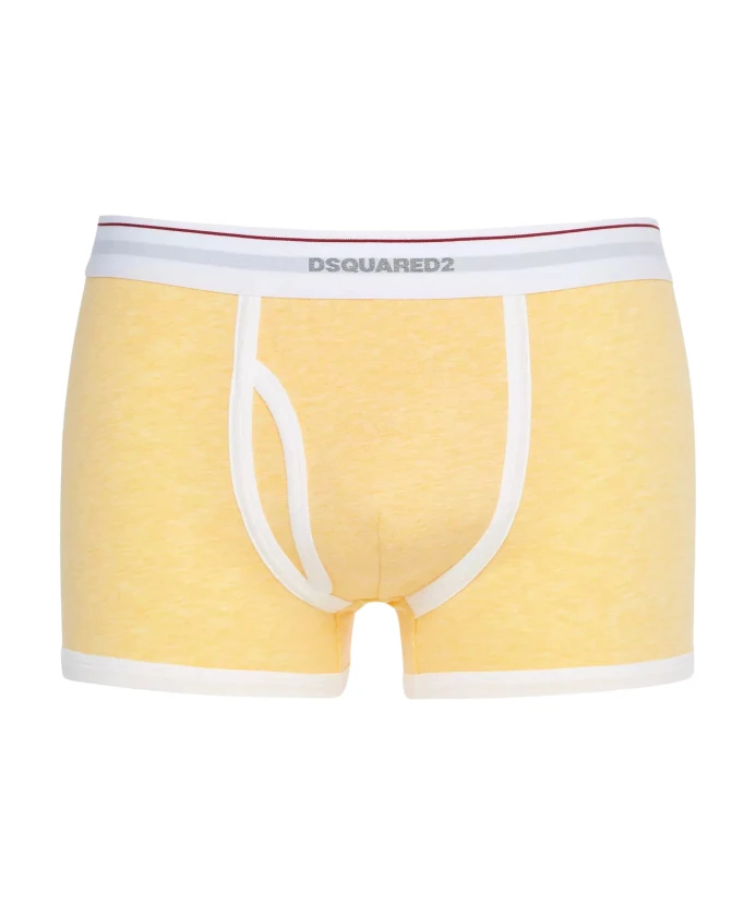 

Желтые хлопковые боксерские шорты классического кроя. Dsquared2, желтый