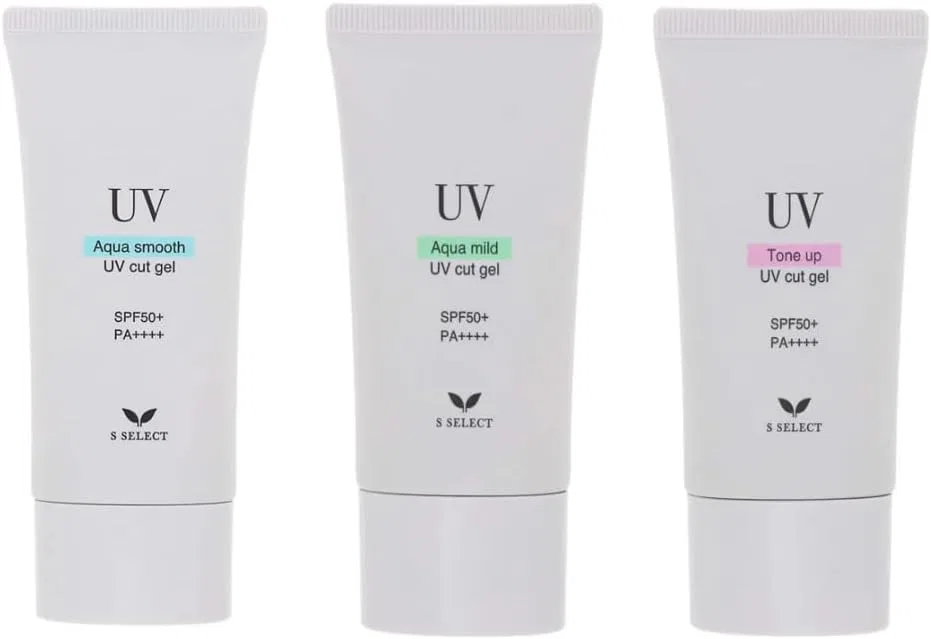 Набор солнцезащитных гелей SPF50+ PA++++, 3 типа, Aqua Smooth, Aquamid, Tone Up, 230 мл