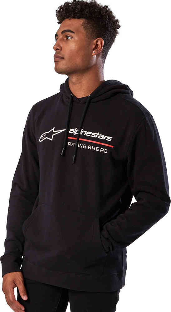 

Толстовка с капюшоном Линейная гонка Alpinestars, черный