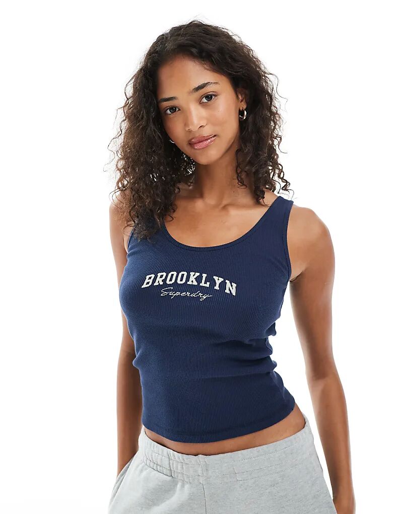 

Жилет Superdry Athletic essentials с графическим принтом в морском стиле