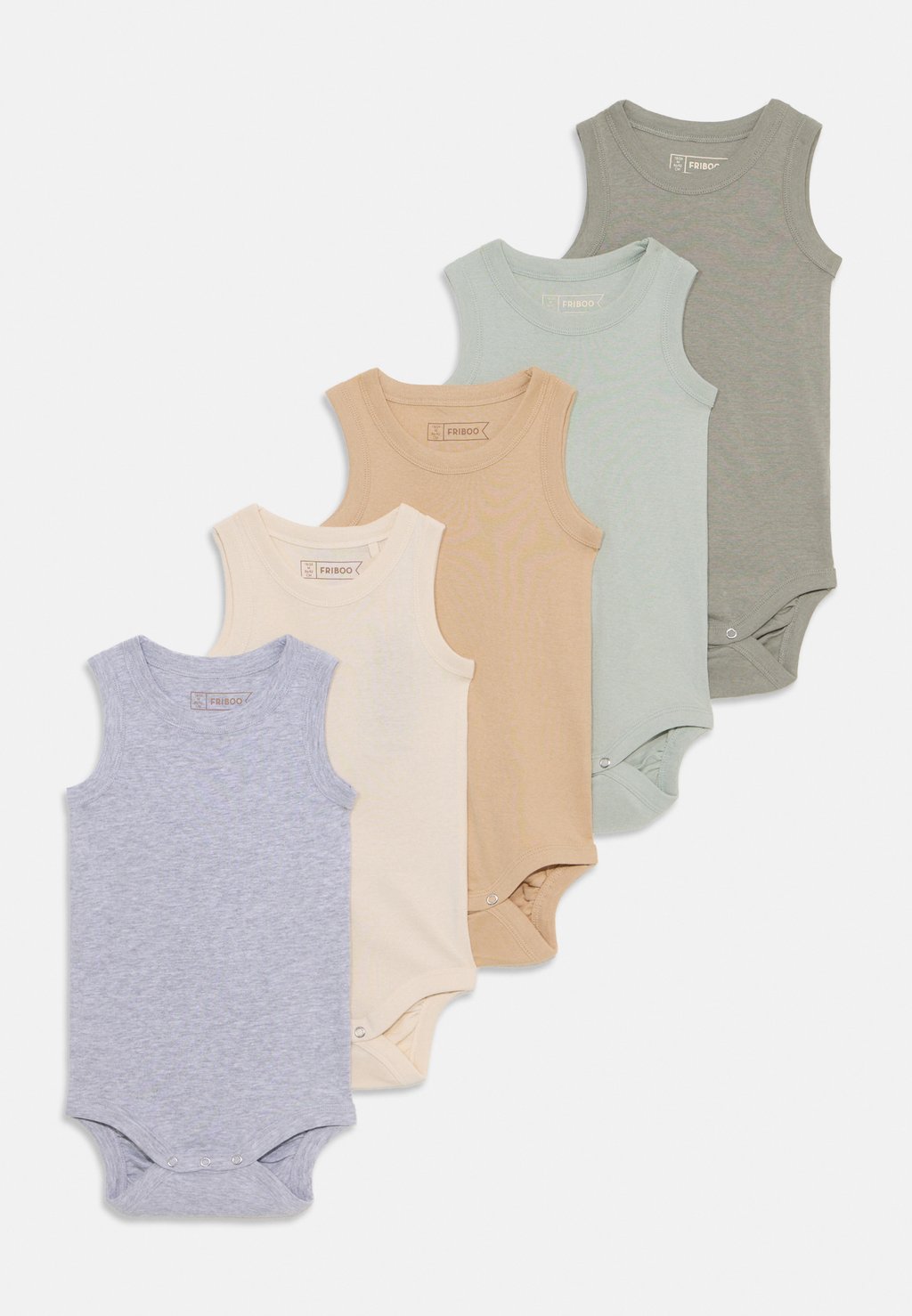 

Боди 5 PACK Friboo, серый