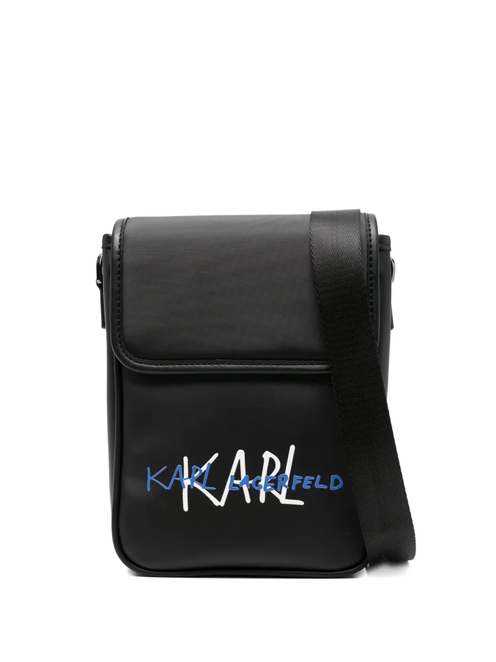 

Сумка-мессенджер с логотипом KARL LAGERFELD, черный