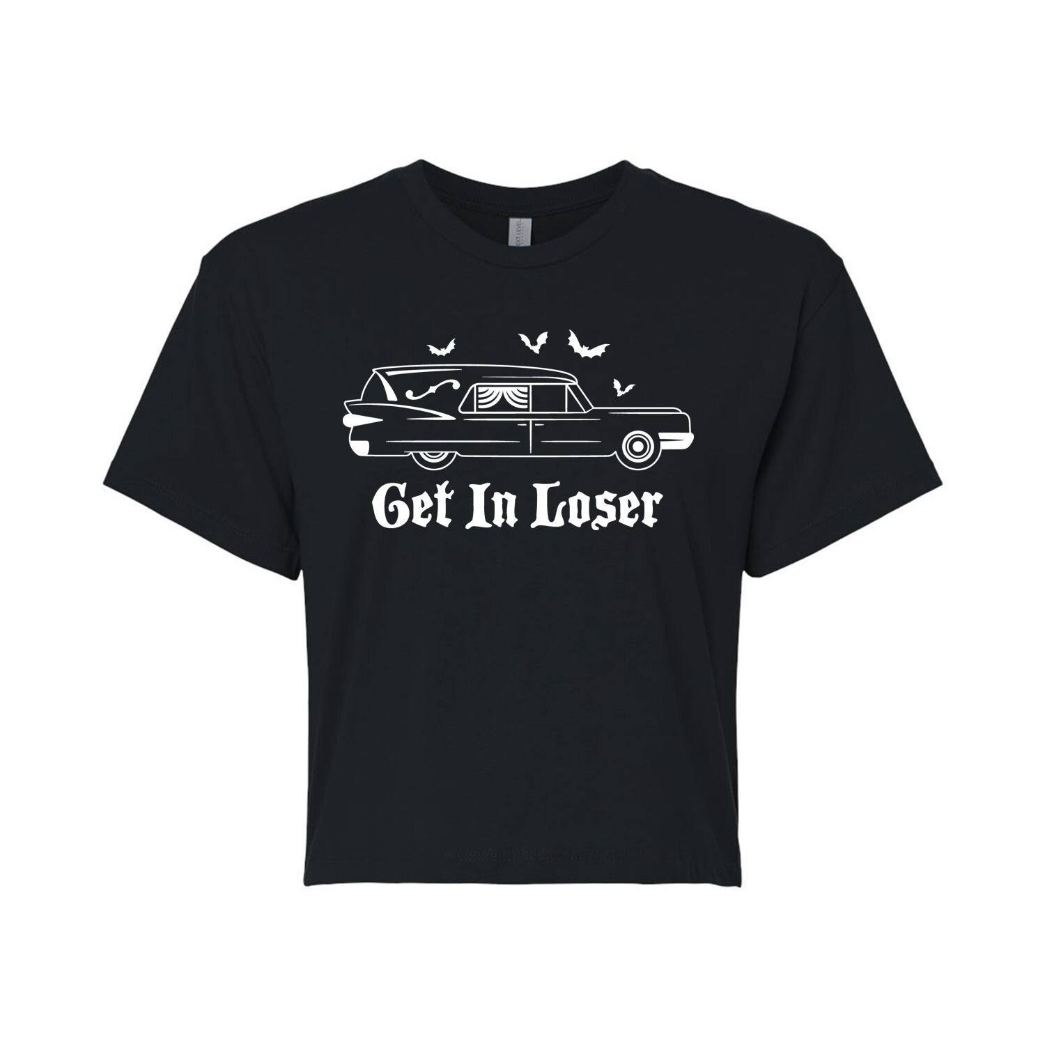 

Укороченная футболка для юниоров Get In Loser Hearse Licensed Character