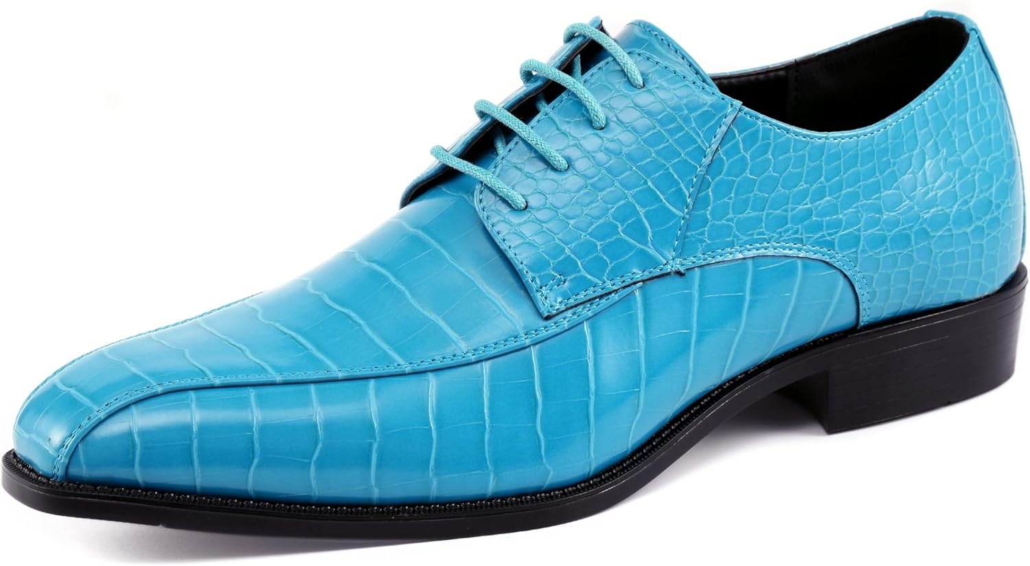 

Мужские классические туфли Amali Harvey Fashion с крокодиловой кожей, бирюзовый