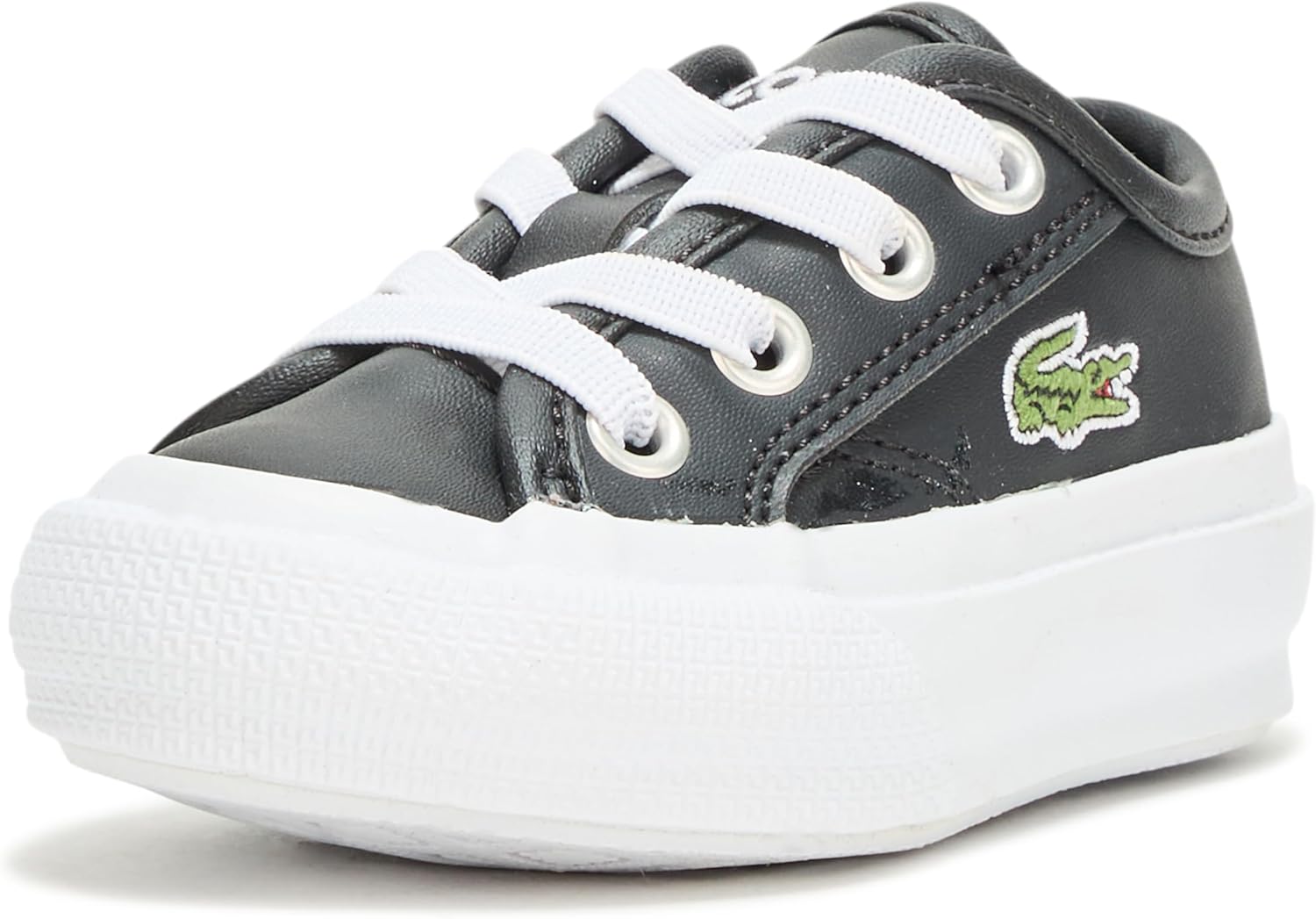 

Кроссовки для младенцев Lacoste Baby-Boys Backcourt, Black/White