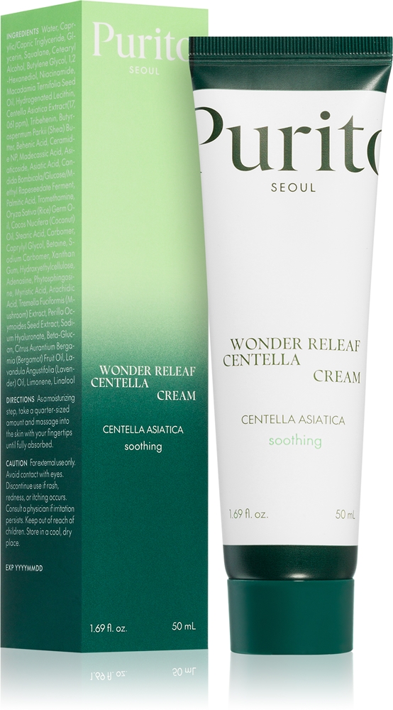 Крем для лица SPF PURITO Wonder Releaf Centella - это восстанавливающий, который обеспечивает питание кожи и — фото 2