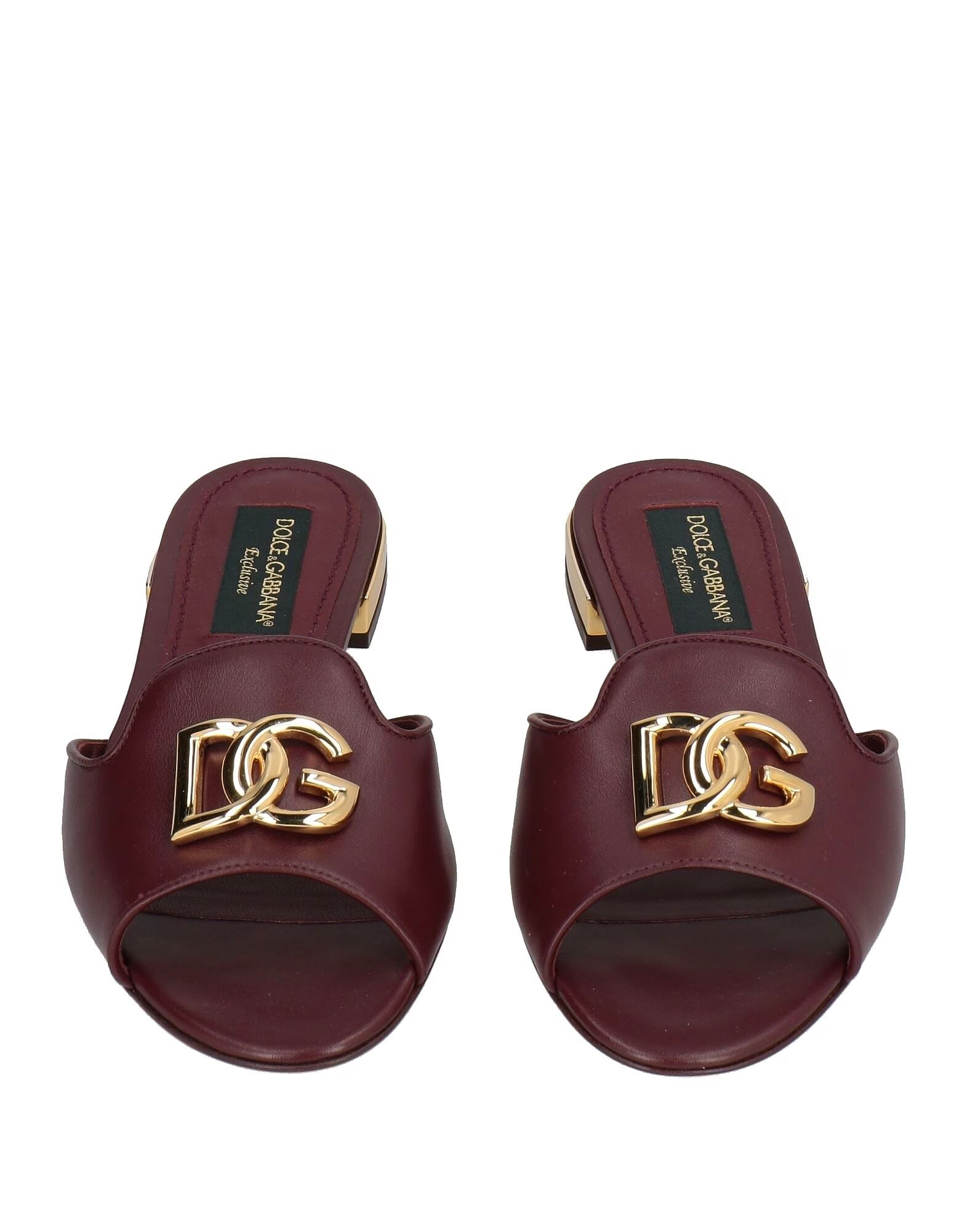 Сандалии Dolce&Gabbana, бордовый — фото 4