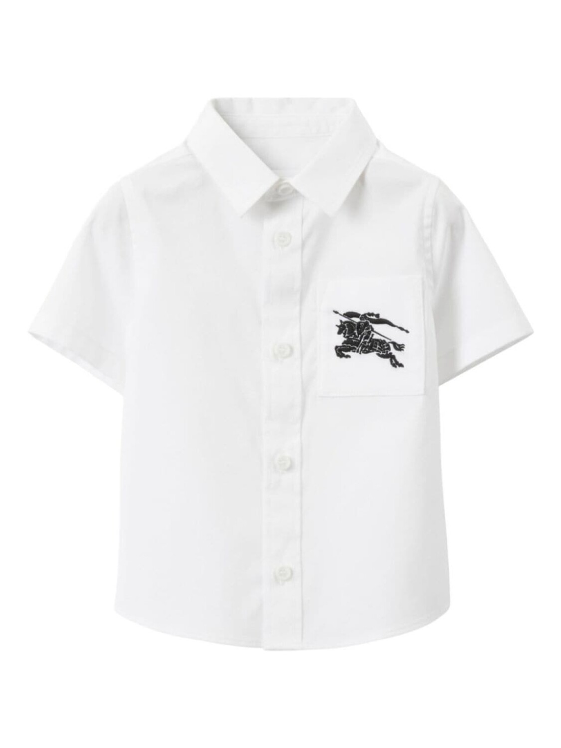 

Burberry Kids рубашка с декором Equestrian Knight, белый