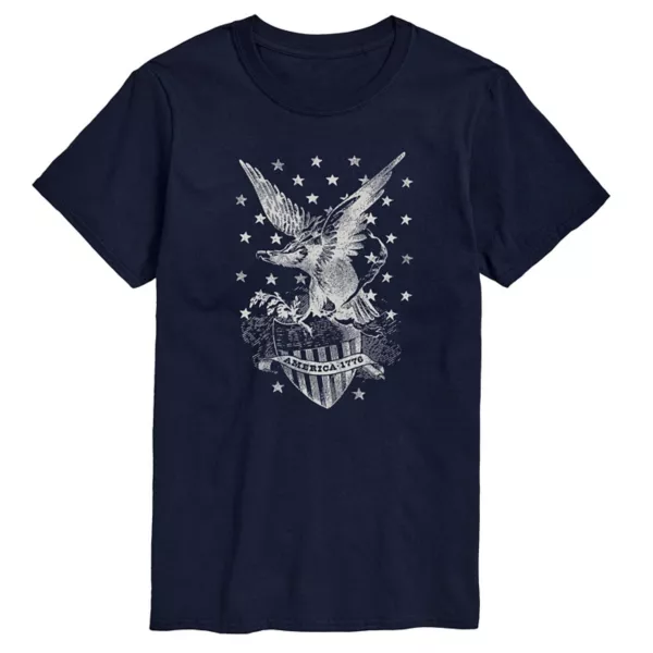 

Мужская футболка America Eagle с принтом звезд Licensed Character, синий