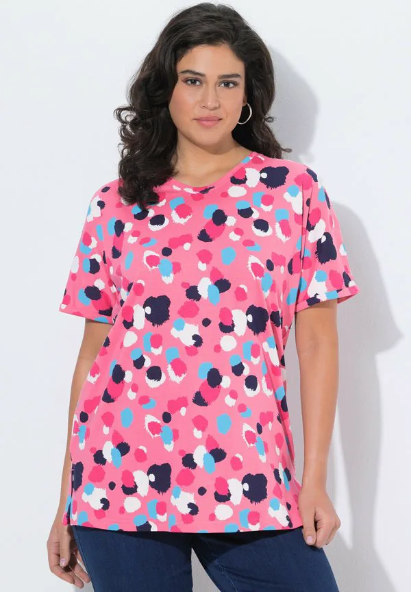 

Rundhals, halbarm/// футболка с принтом Ulla Popken, Flamingo, Розовый, Rundhals, halbarm/// футболка с принтом Ulla Popken, Flamingo