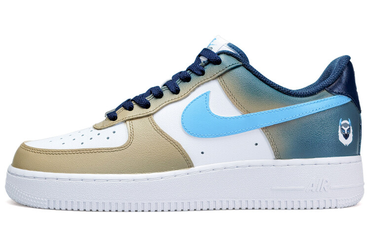 

Кроссовки Nike Air Force 1 Skateboard Shoes Men Low-Top White Gray Blue/Yellow