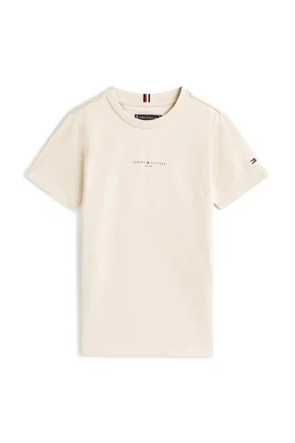 Комплект из футболки и шорт Tommy Hilfiger, бежевый — фото 2